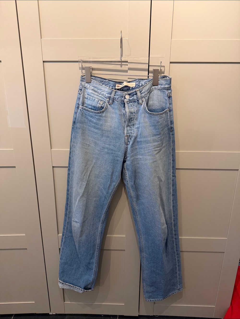 Grlfrnd Light Blue boyfriend Straight-Leg Jeans